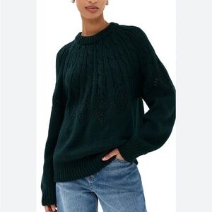 NWOT A.L.C. Emerald Merino Wool Montie Sweater Size Small